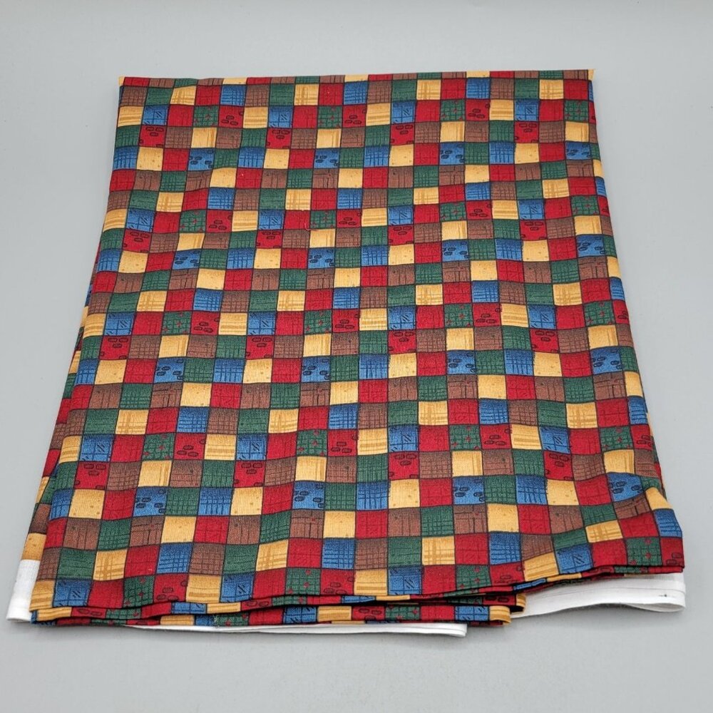 Cranston Print Works Colorful Fall Quilted Patchwork Cotton Fabric 1.5 Yards